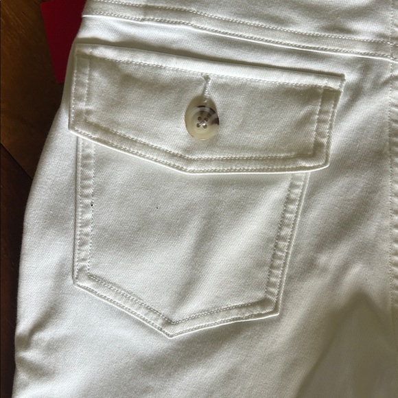 SPANX Stretch Twill Cropped Wide Leg White Pants -Size XS- NWT - Picture 11 of 12